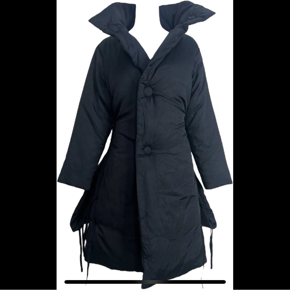 Ann Demeulemeester 90s Cotton Down Winter Coat sz M